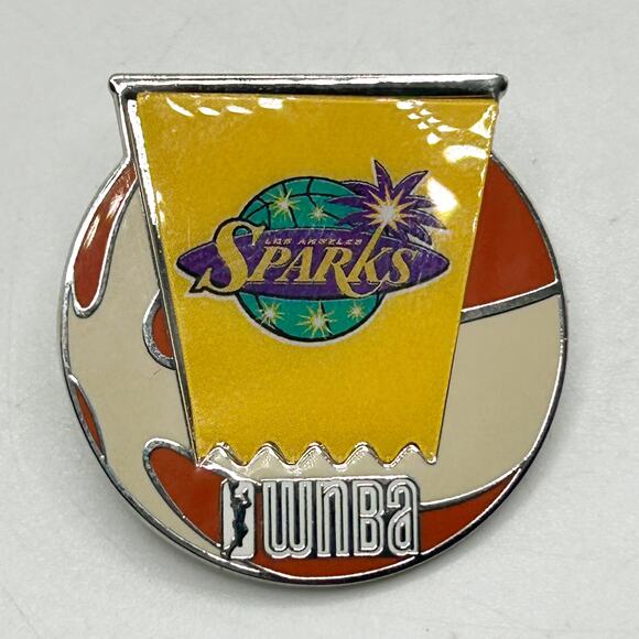 WNBA x Wincraft Officially Licensed Enamel Basketball Team Pin L.A. SPARKS Euc - Picture 1 of 4